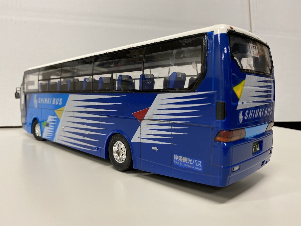 神姫観光 貸切バス アオシマ観光バス 三菱ふそうエアロクイーン画像3