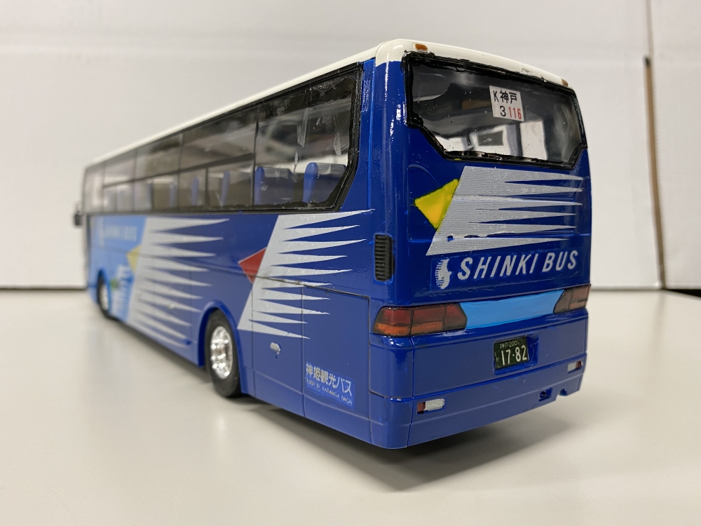 神姫観光 貸切バス アオシマ観光バス 三菱ふそうエアロクイーン画像4