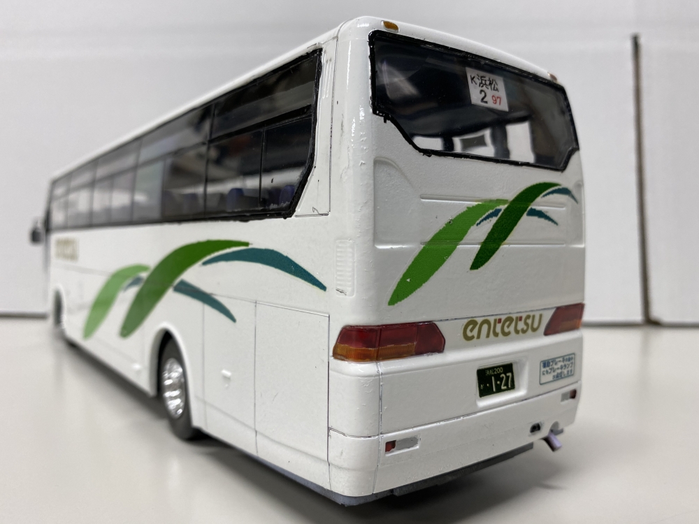 遠州鉄道 観光バス アオシマ 三菱ふそうエアロクイーン画像4