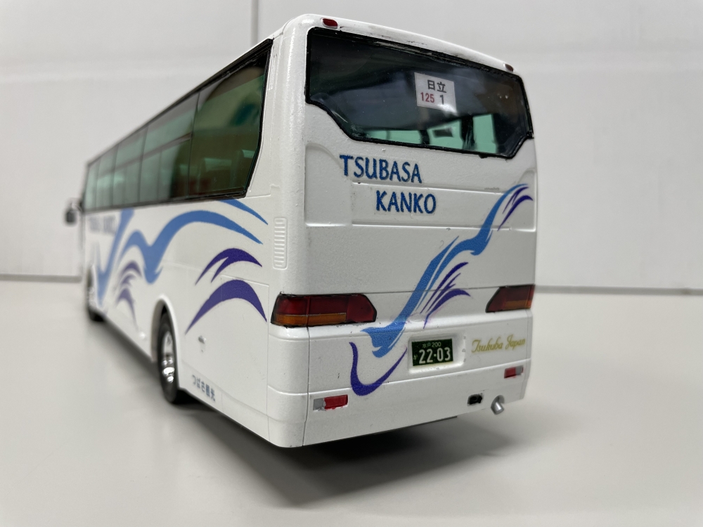 つばさ観光バス エアロクイーン アオシマ1/32バス画像3