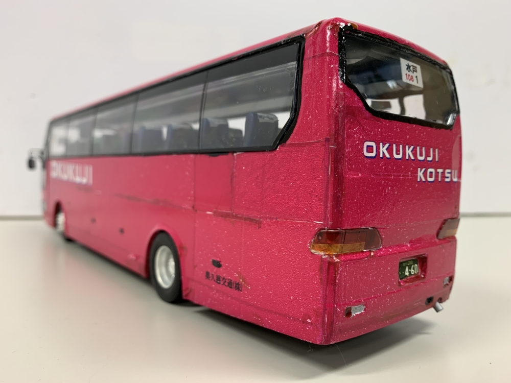 アオシマ1/32エアロクイーン 奥久慈交通観光バス画像3