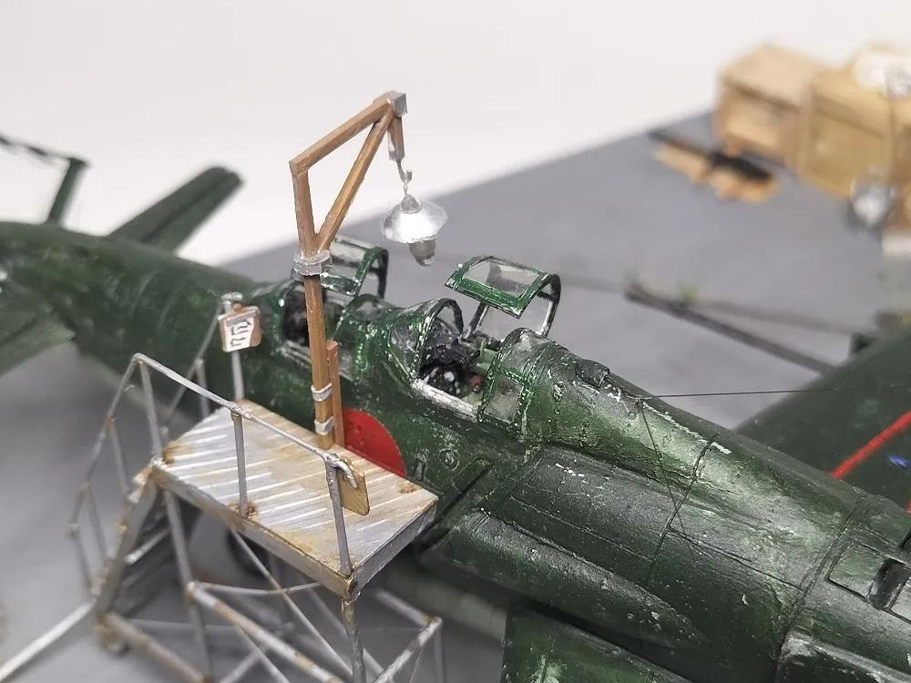 日本海軍試作局地戦闘機 J7W1 震電 複座夜戦型 1/72 田宮模型 改造画像2