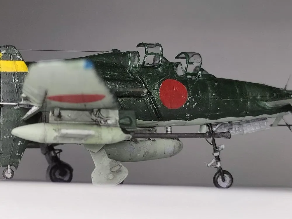 日本海軍試作局地戦闘機 J7W1 震電 複座夜戦型 1/72 田宮模型 改造画像4