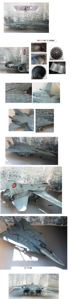 【映画トップガン】仕様F‐14Aトムキャット topgun〝marveric〝1/32タミヤ改造修正画像3