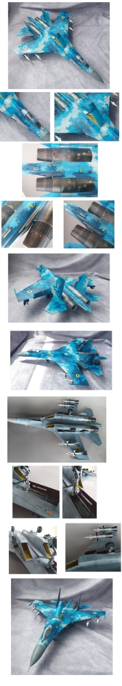 超Big! ≪ウクライナ・デジタルフランカー≫ SU-27UB複座 1/32(約70㎝)トランぺッター改画像4