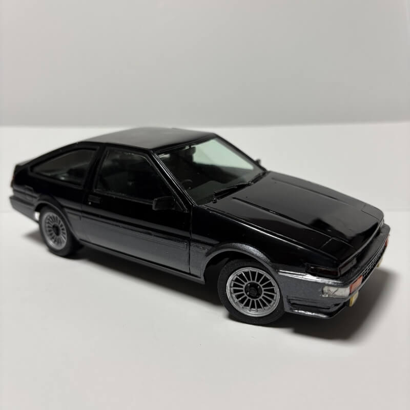 フジミ AE86トレノ改 AE85後期画像3
