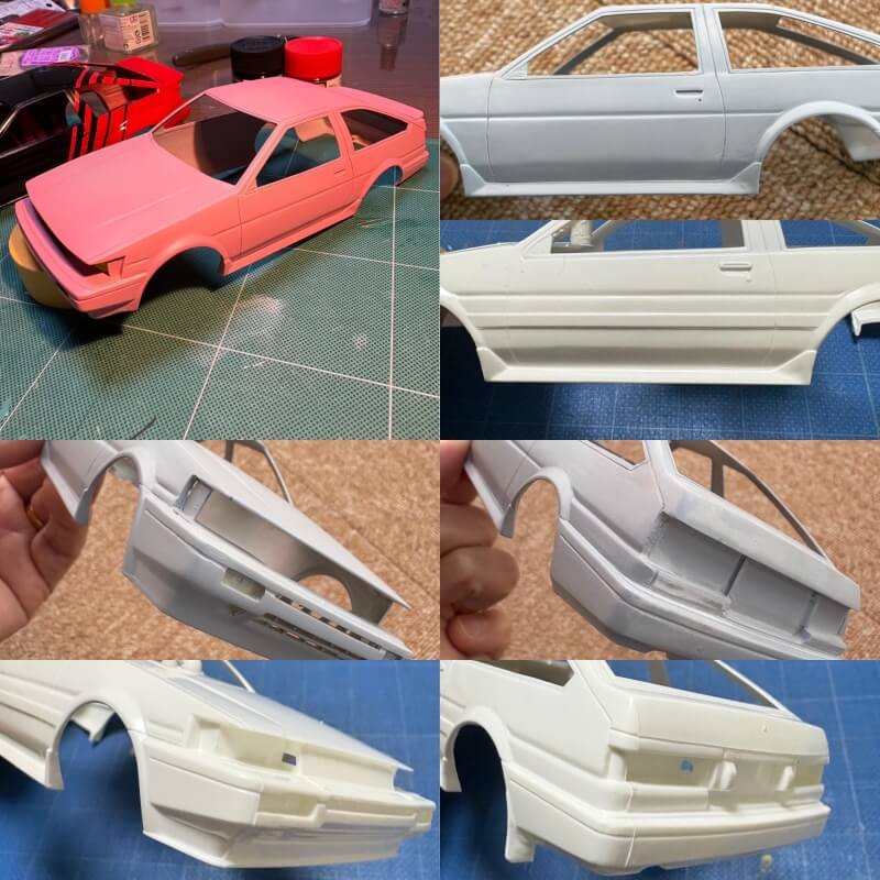 フジミ AE86 ADVAN カローラレビン画像4