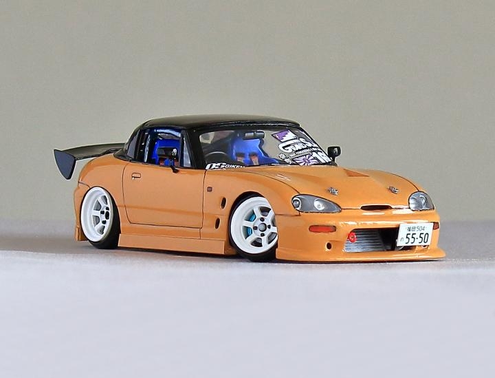 アオシマ ったらしく MC40 1/24 スズキ EA11R カプチーノ '91