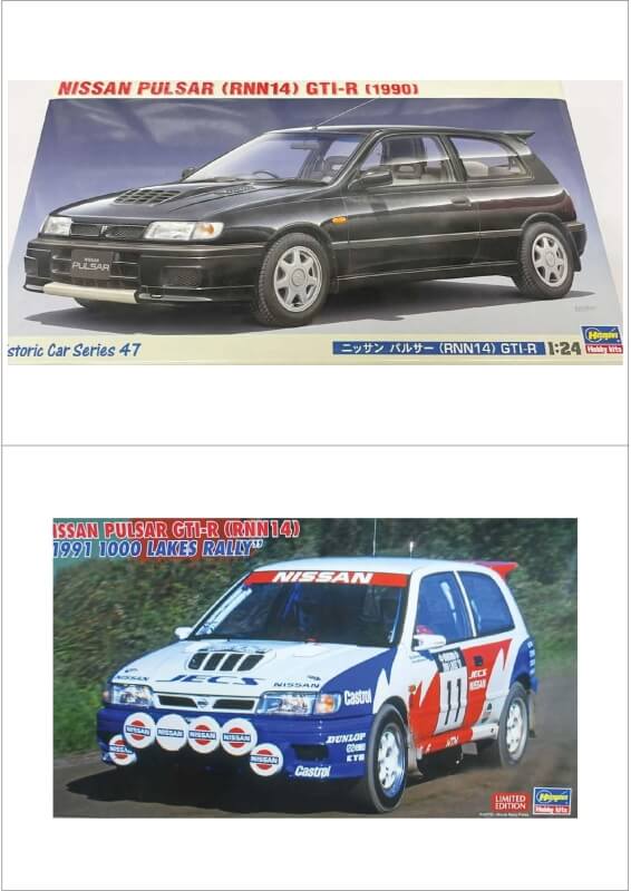 【2022年 ㈱ハセガワ 1/24】NISSAN PULSAR GTI-R、GTI-R Gr.A（ニッサン パルサーGTI-R、GTI-R Gr.A）画像4