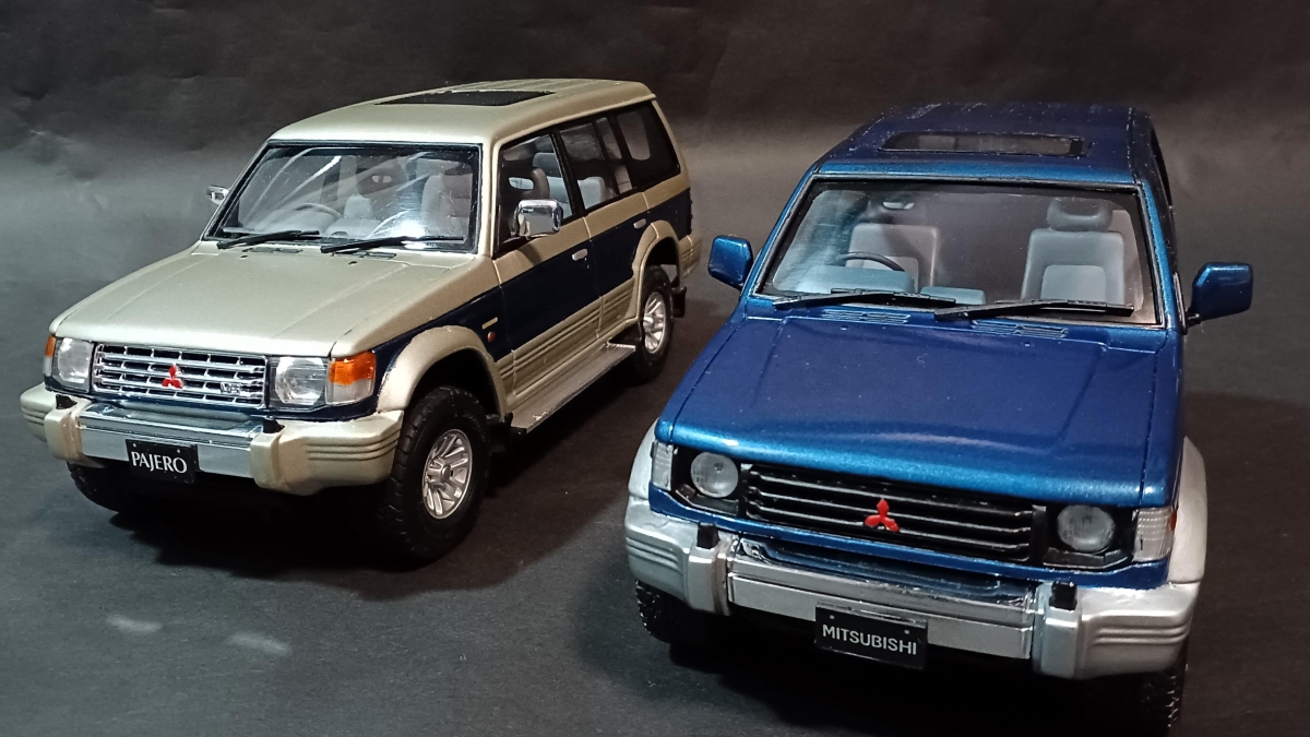 【1993年 ㈱アオシマ文化教材社、㈱タミヤ 1/24】MITSUBISHI PAJERO（ミツビシ パジェロ）画像1