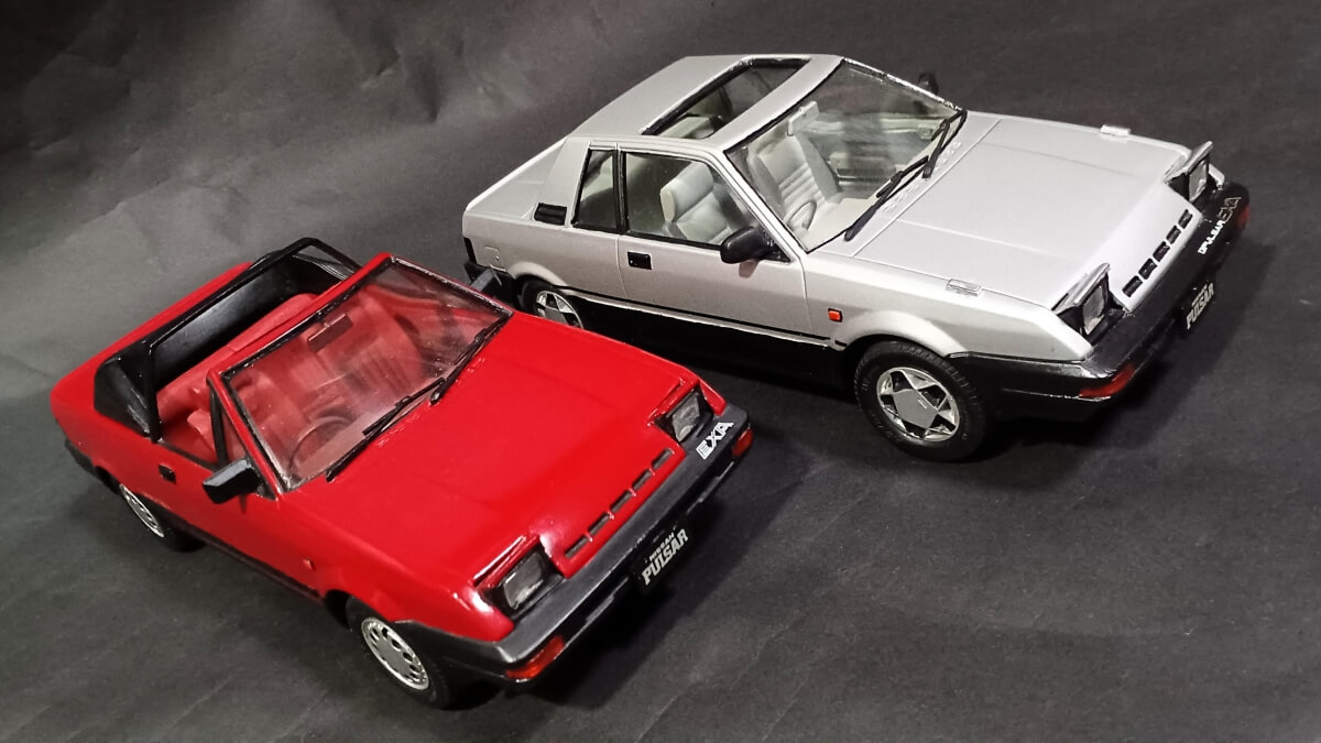 【1983～1986年 オオタキ模型㈱ 1/24】NISSAN PULSER EXA-E 、同 CONVERTIBLE（ニッサン パルサーエクサ）画像1