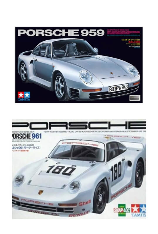 【1987年 ㈱タミヤ 1/24】PORSCHE 959、961（ポルシェ 959、961）画像4