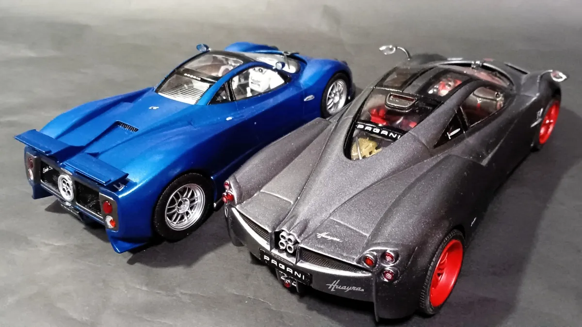 【2021、2016年 ㈱アオシマ文化教材社】Pagani Zonda、Huayra （パガーニ ゾンダ、ウアイラ）画像2