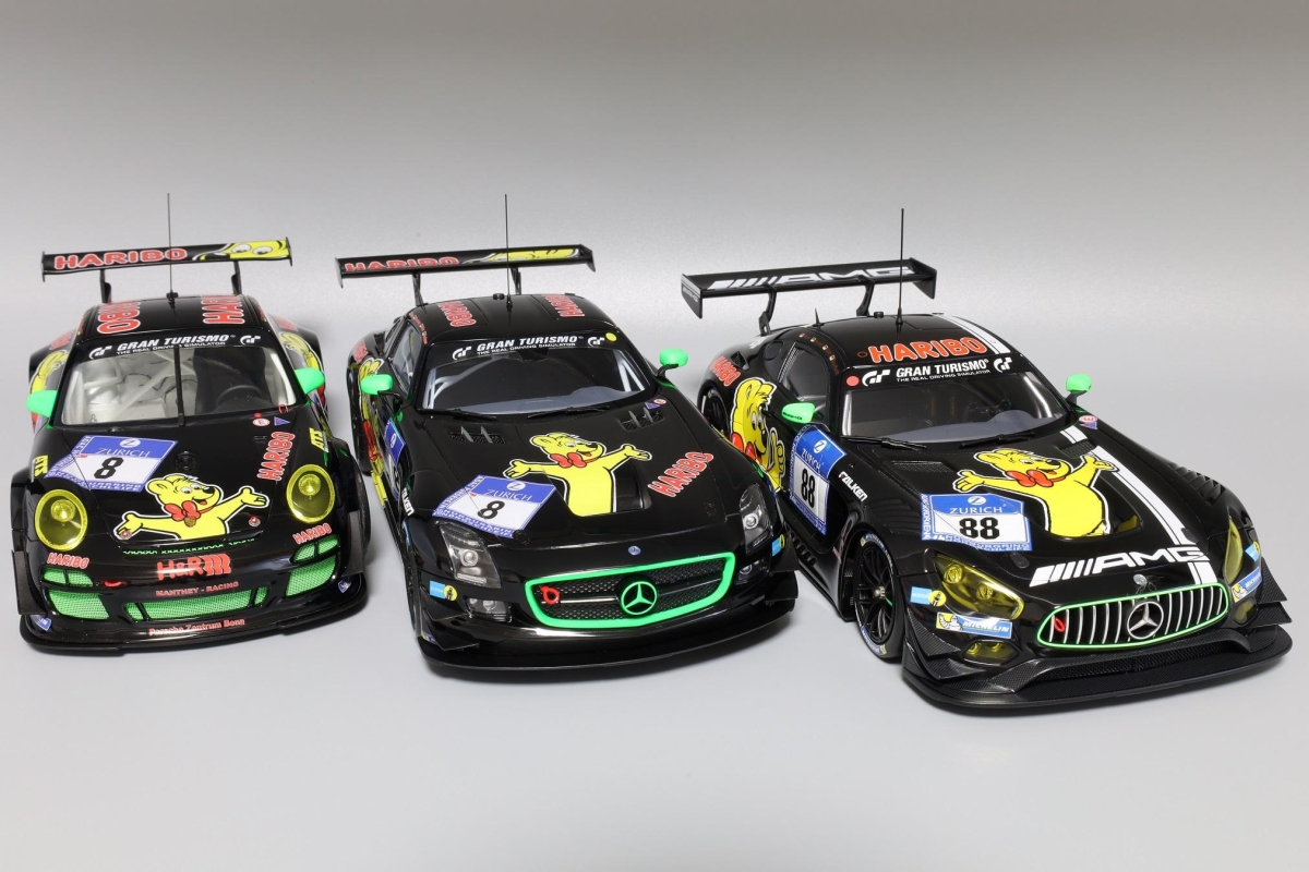 フジミ 1/24ポルシェ911 GT3R HARIBO 2013画像5