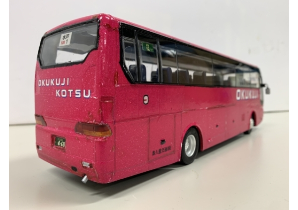 アオシマ1/32エアロクイーン 奥久慈交通観光バス画像4