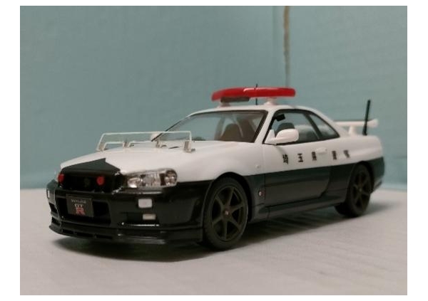 1/32 NISSAN SKYLINE GT-R Vspec2 police画像1