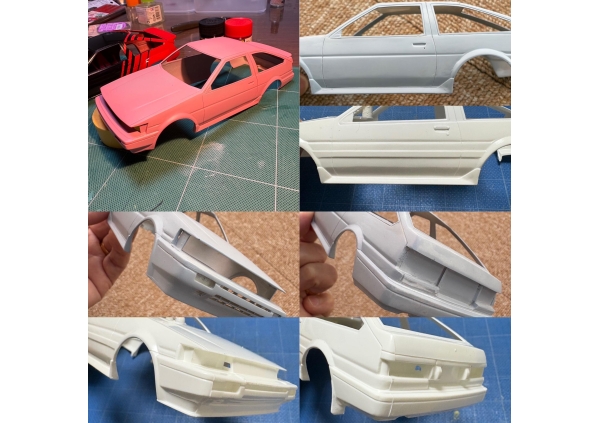 フジミ AE86 ADVAN カローラレビン画像4