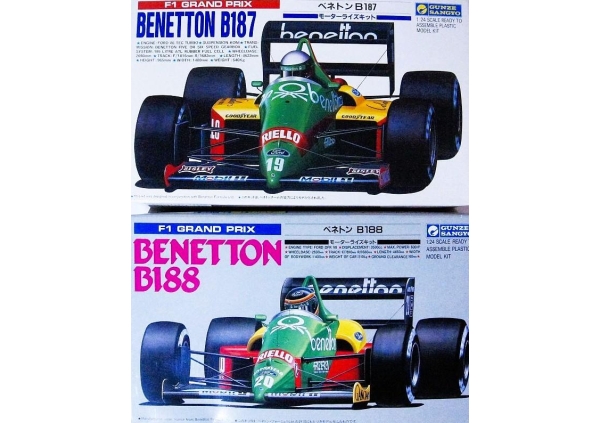 【1988・1989年 グンゼ産業㈱+㈱ハセガワ 1/24】BENETON Ford B187・B188（ベネトン フォード）画像5