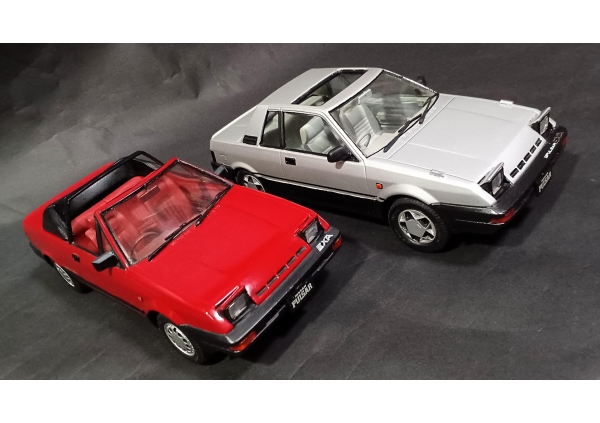 【1983～1986年 オオタキ模型㈱ 1/24】NISSAN PULSER EXA-E 、同 CONVERTIBLE（ニッサン パルサーエクサ）
