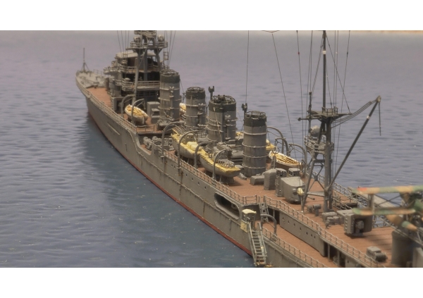 IJN Light Cruiser Sendai 川内 1942, Aoshima 1/700画像5