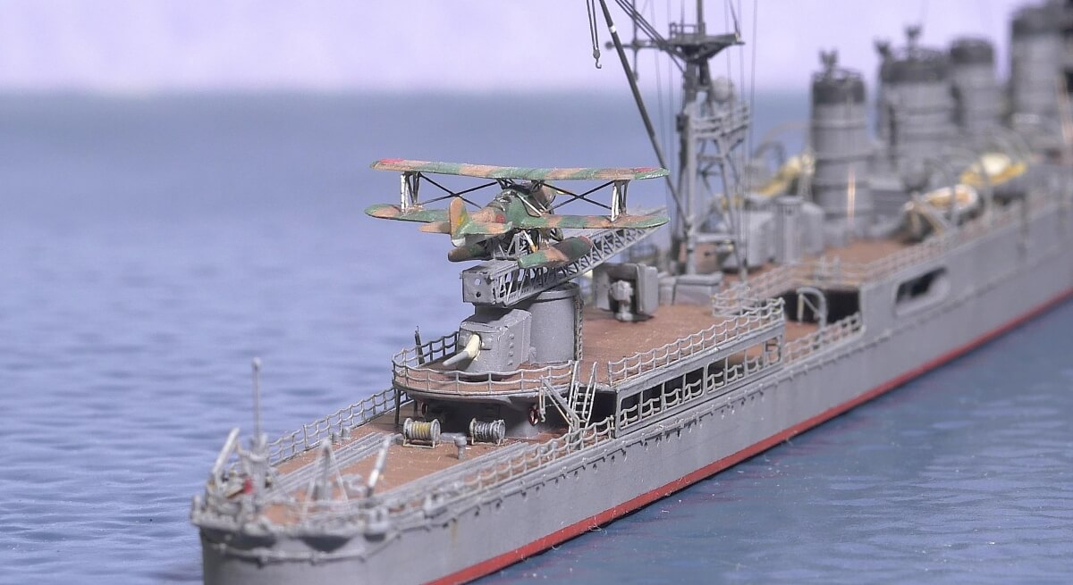 IJN Light Cruiser Sendai 川内 1942, Aoshima 1/700画像2