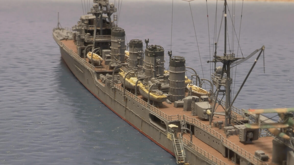 IJN Light Cruiser Sendai 川内 1942, Aoshima 1/700画像5