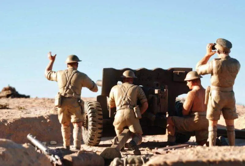 北アフリカ戦線の6ポンド対戦車砲画像1