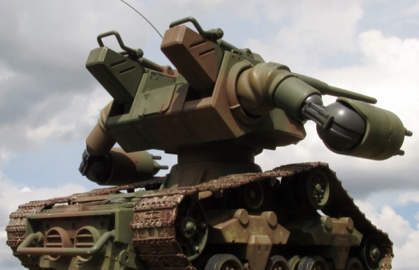 陸自試作特型自走砲(ガンタンク初期型改造)画像2